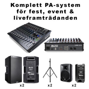 PA-system för fest, event & liveframträdanden